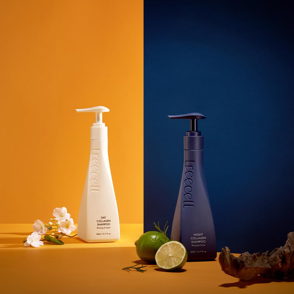 Treecell Night Collagen Shampoo actives – salicylic acid L-menthol caffeine rosemary centella kelp buckwheat heartleaf panthenol