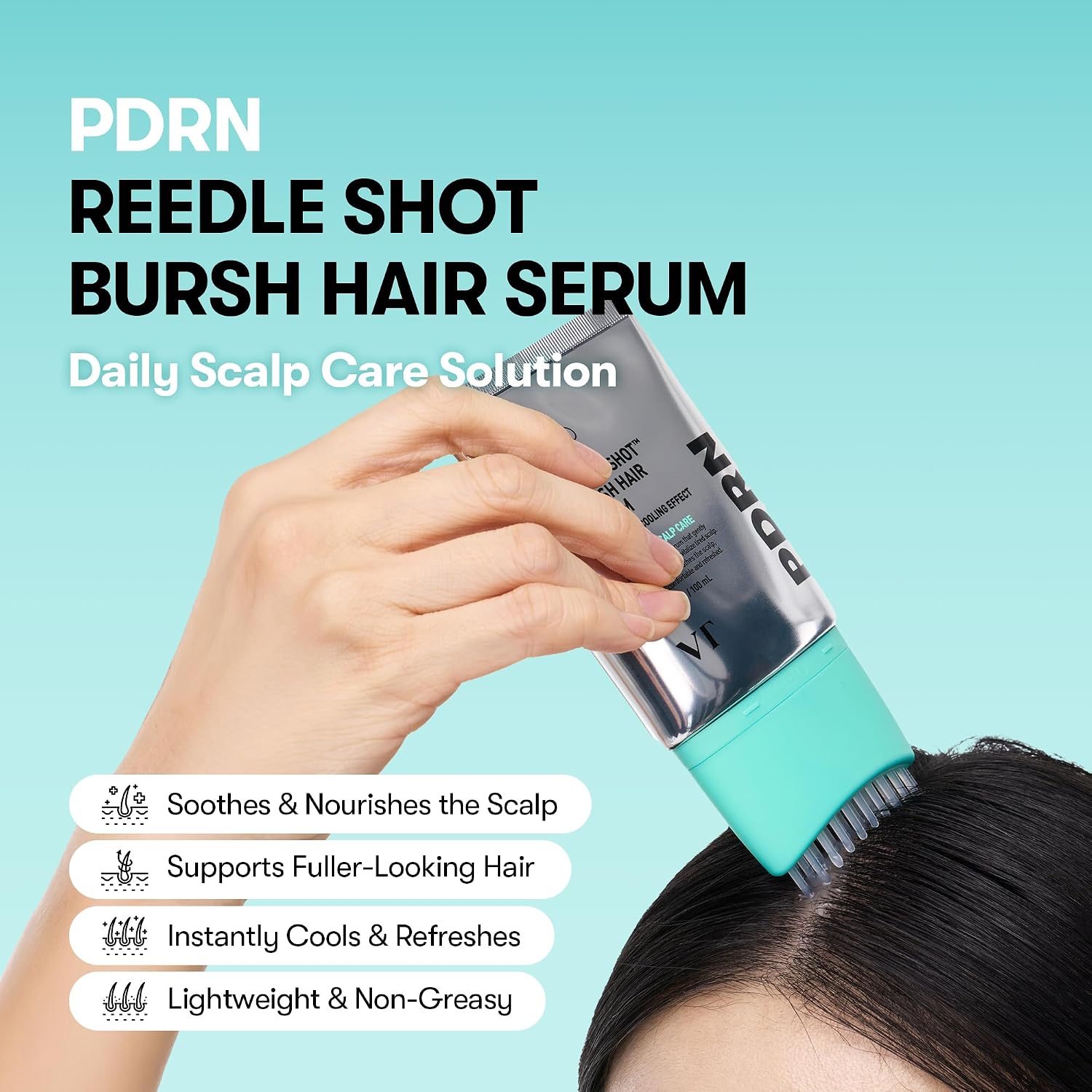VT PDRN Reedle Shot Hair Serum brush applicator head