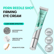 VT PDRN Eye Cream vibrating applicator – 12,000 vibrations per minute touch-activated metal tip Korean eye care device