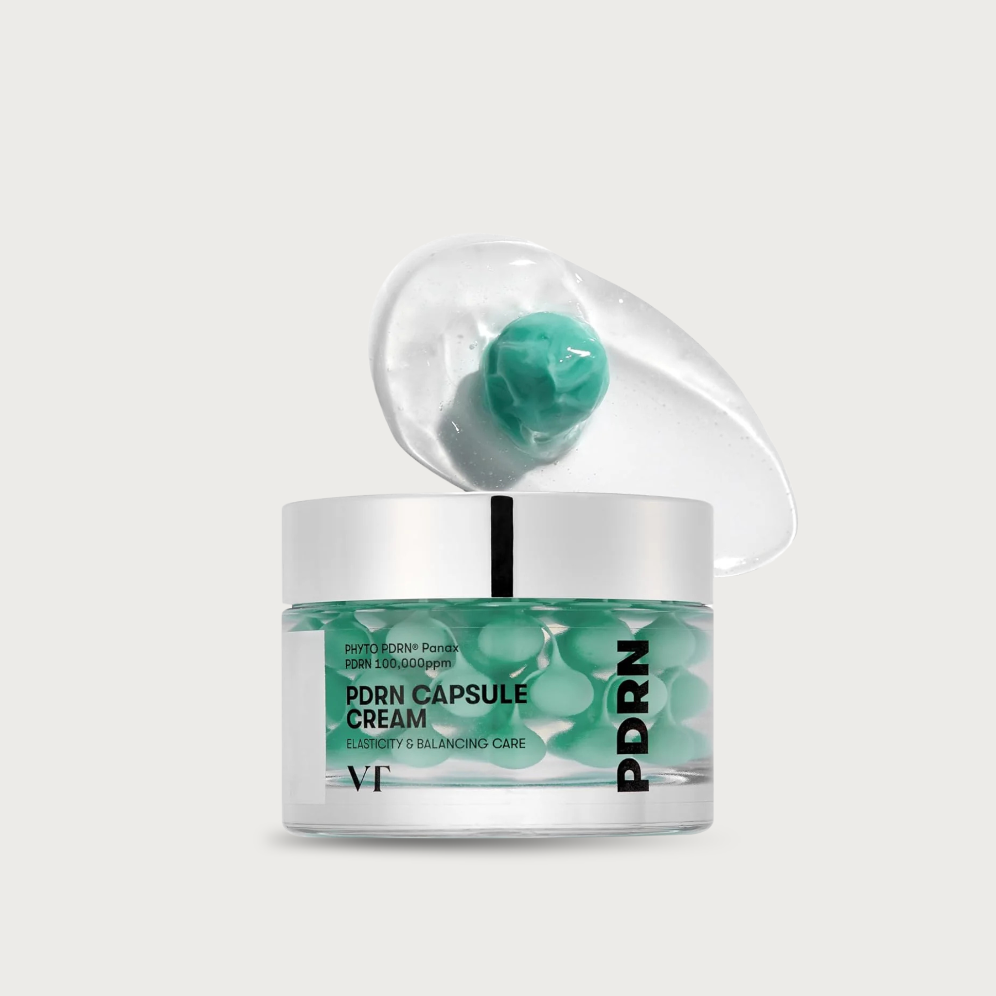 VT PDRN Capsule Cream 100 50ml – Korean PDRN capsule cream 100,000ppm ginseng-derived vegan 9 peptides fragrance-free $24