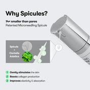 VT Reedle Shot 100 before after – smoother refined texture reduced roughness Korean CICA REEDLE spicule treatment