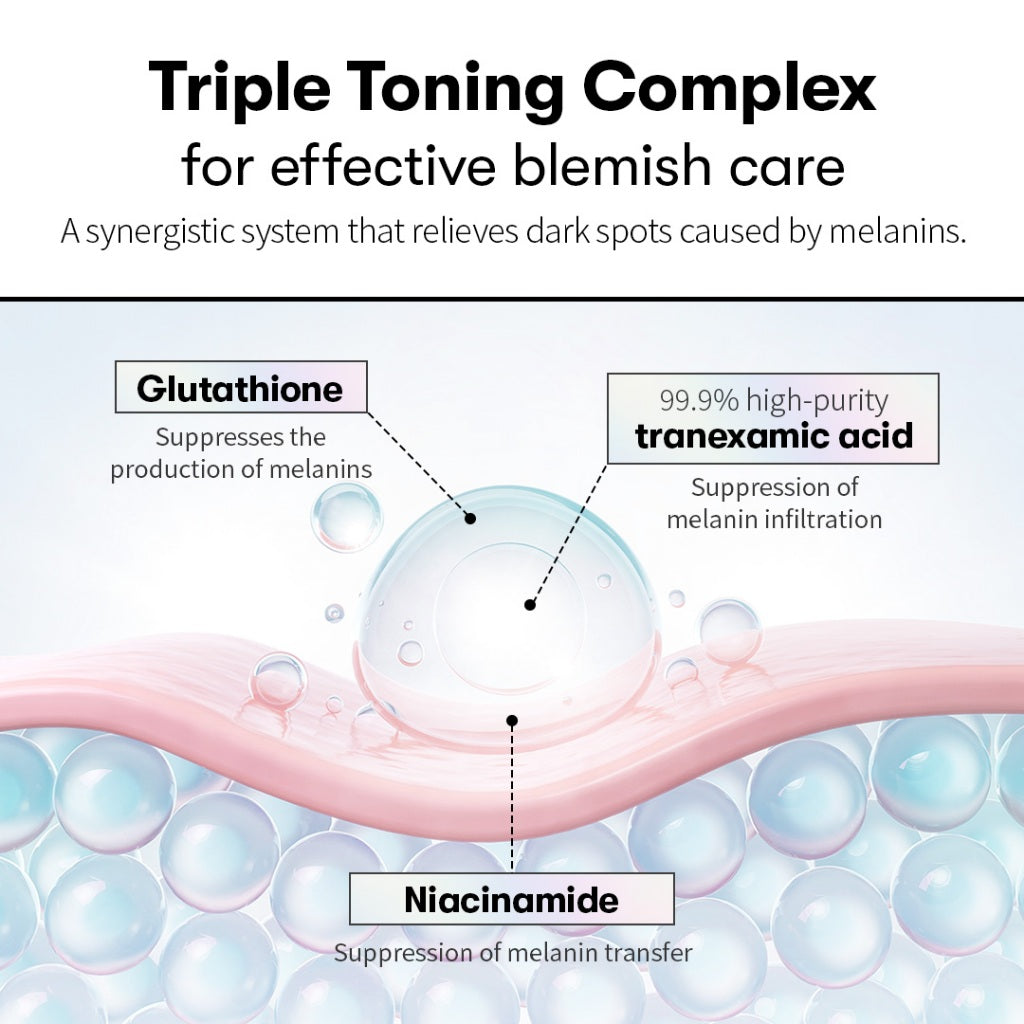 VT TX-Toning Essence triple brightening – Tranexamic Acid Niacinamide Glutathione dark spots even tone Korean