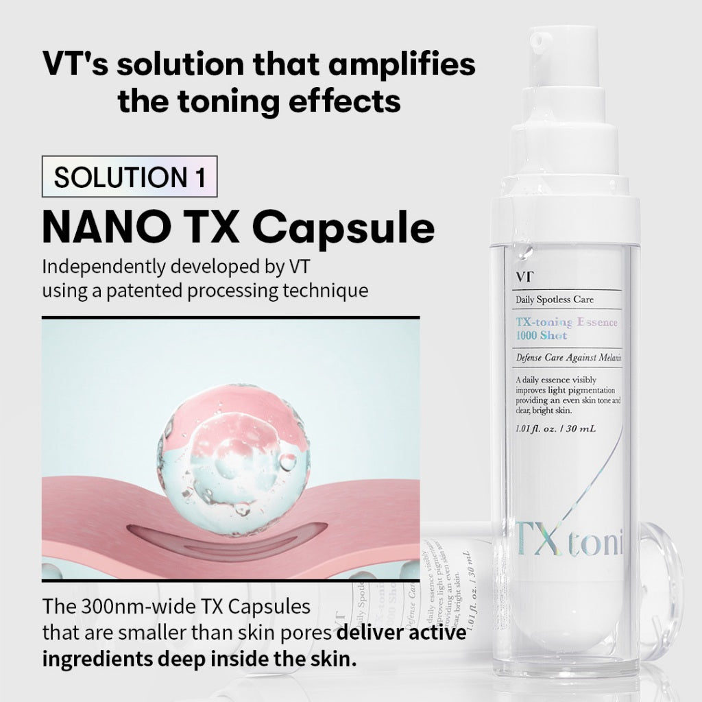 VT TX-Toning Essence barrier support – Ceramide NP Cholesterol Squalane Macadamia Oil 2 HA types Korean vegan