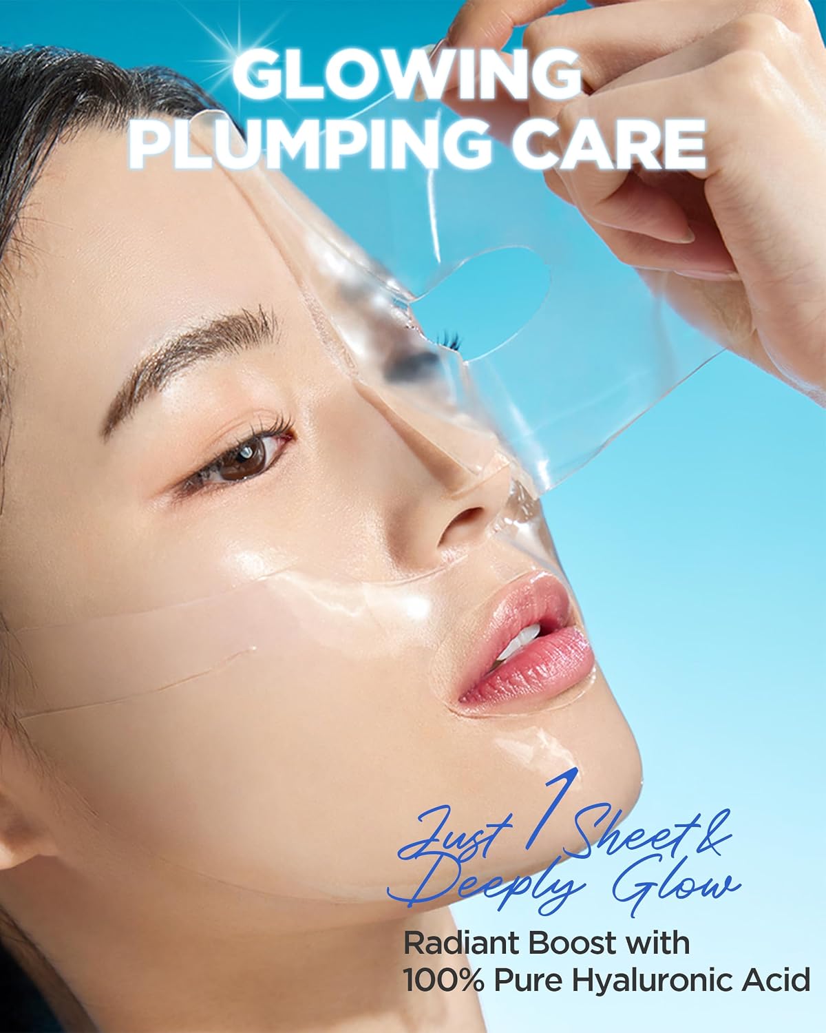 Wellage PDRN Mask HA-AMINOSOME HyalWater – proprietary hydration system amino acid encapsulated HA deeper penetration plump inside out 5 HA types