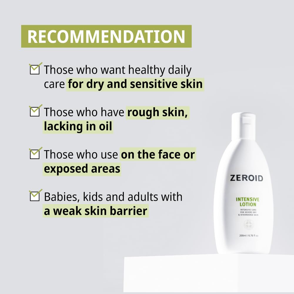 Zeroid Intensive Lotion Defensamide – patented activates antimicrobial peptides AMP skin immunity defense proteins germs irritants strengthen