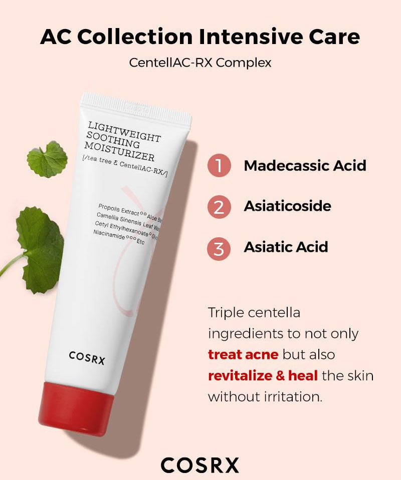 Cosrx AC Collection Lightweight Soothing Moisturizer - Olive Kollection