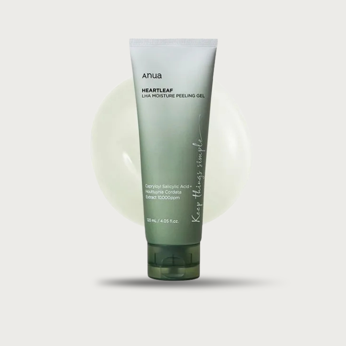 Anua Heartleaf LHA Moisture Peeling Gel 120ml – Korean exfoliating gel Heartleaf 10000ppm LHA Cellulose BioDtox fragrance-free hypoallergenic 