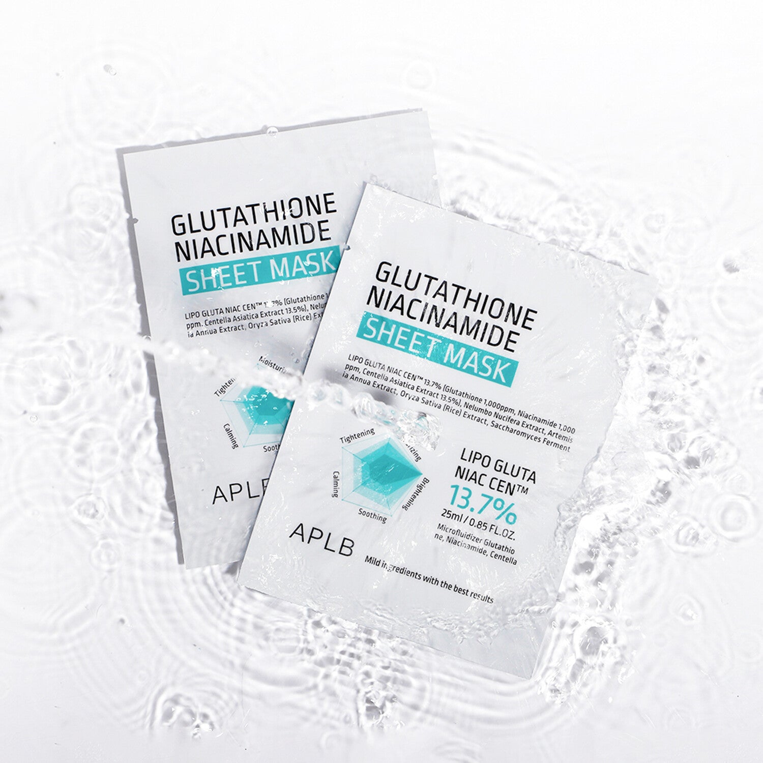 aplb glutathione niacinamide sheet mask 25ml APLB Glutathione Niacinamide Sheet Mask