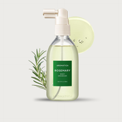 Aromatica Rosemary Root Enhancer – Korean scalp tonic spray Rosemary Extract 32.3% Biotin 7 vitamins 6 black foods silicone-free vegan $16