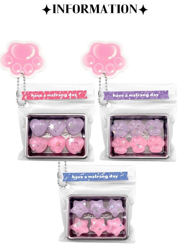 Sparkly Pastel Squishy Jelly Keyring – Fidget Pop Out Series 1 pc