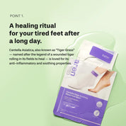 Baren Centella Foot Mask 10,000ppm centella and urea ingredients