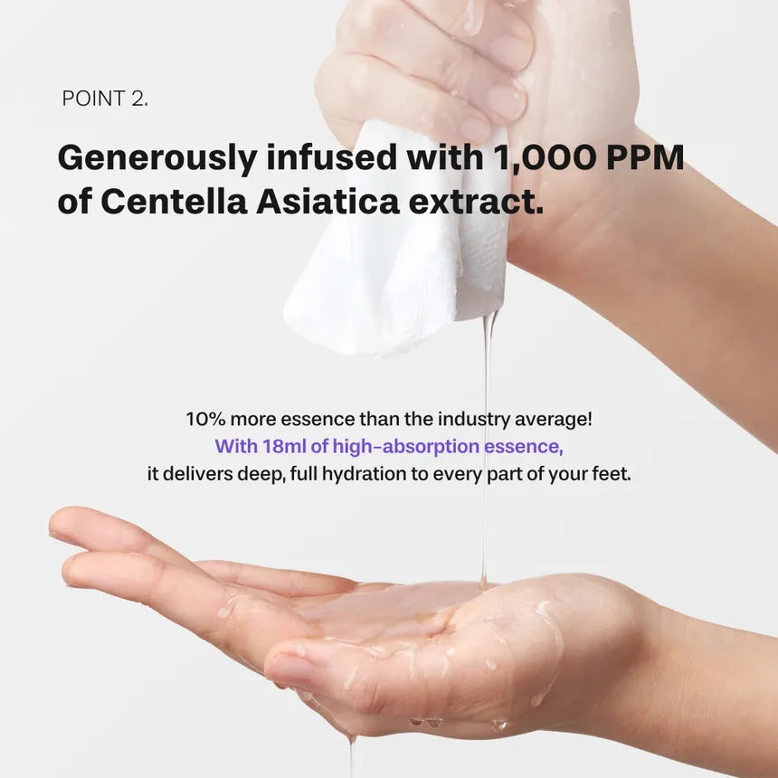 Baren Centella Foot Mask watery essence quick absorbing