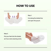 Baren Centella Foot Mask how to use 15 to 20 minutes