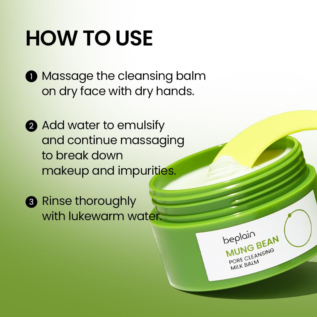 Beplain Mung Bean Pore Cleansing Milk Balm - Olive Kollection