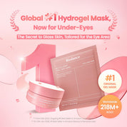 Biodance Collagen Eye Patch Diamond-Gel texture – grips curved under-eye skin no slipping 5 zones eye crow's feet smile lines forehead neck