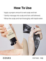 Cosrx Peptide-132 Ultra Perfect Hair Bonding Shampoo - Olive Kollection