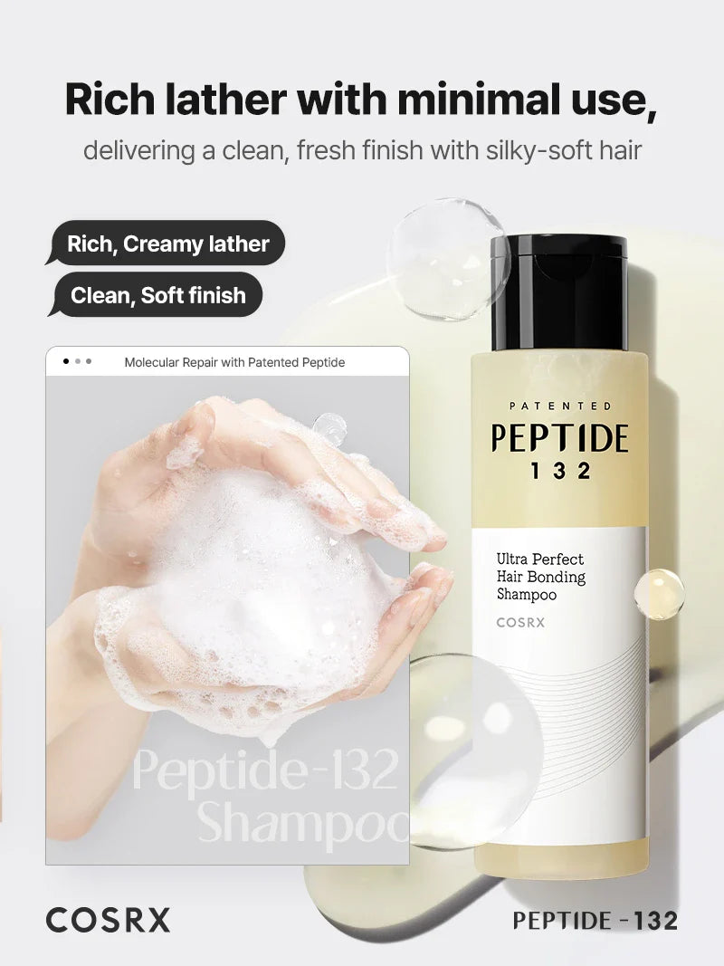 Cosrx Peptide-132 Ultra Perfect Hair Bonding Shampoo - Olive Kollection