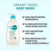 Derma B Creamy Touch Body Wash - Olive Kollection