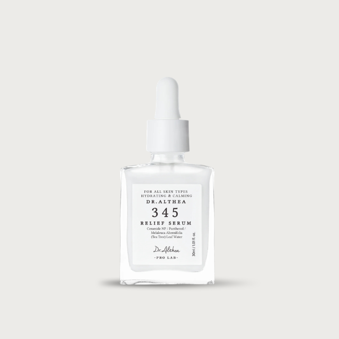 Dr. Althea 345 Relief Serum – Korean calming serum PDRN Birch Sap Tea Tree Leaf Water Ceramide NP Niacinamide fragrance-free vegan non-comedogenic $22.50