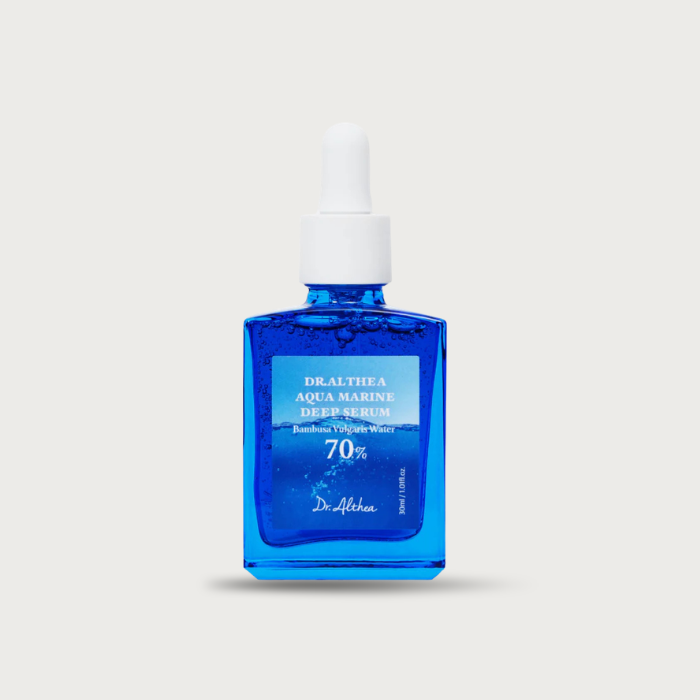 Dr. Althea Aqua Marine Deep Serum 30ml – Korean hydrating serum 3D HA bamboo vegan PDRN fragrance-free blue