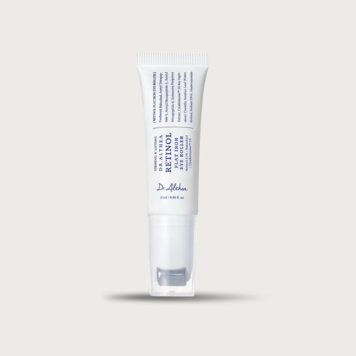 Dr. Althea Retinol Flat Iron Eye Roller 25ml – Korean gua sha eye serum 1000ppm Retinol Bakuchiol triple peptides PDRN PM only $23