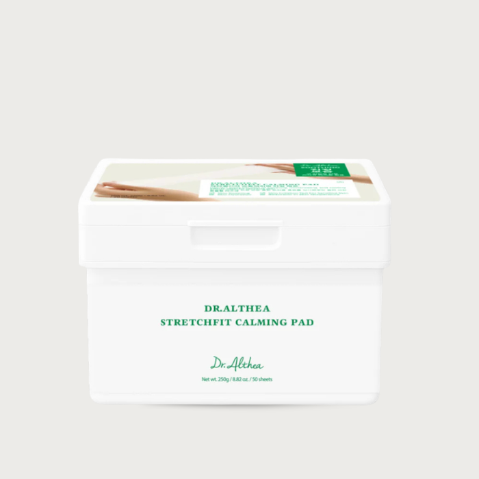 Dr. Althea StretchFit Calming Pad 50pcs – Korean cica toner pad stretchable honeycomb sheet sensitive oily skin