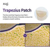 essl Trapezius Patch 6-layer TPE gel – patented thermoplastic elastomer adheres curved trapezius delivers actives sustained relaxing care