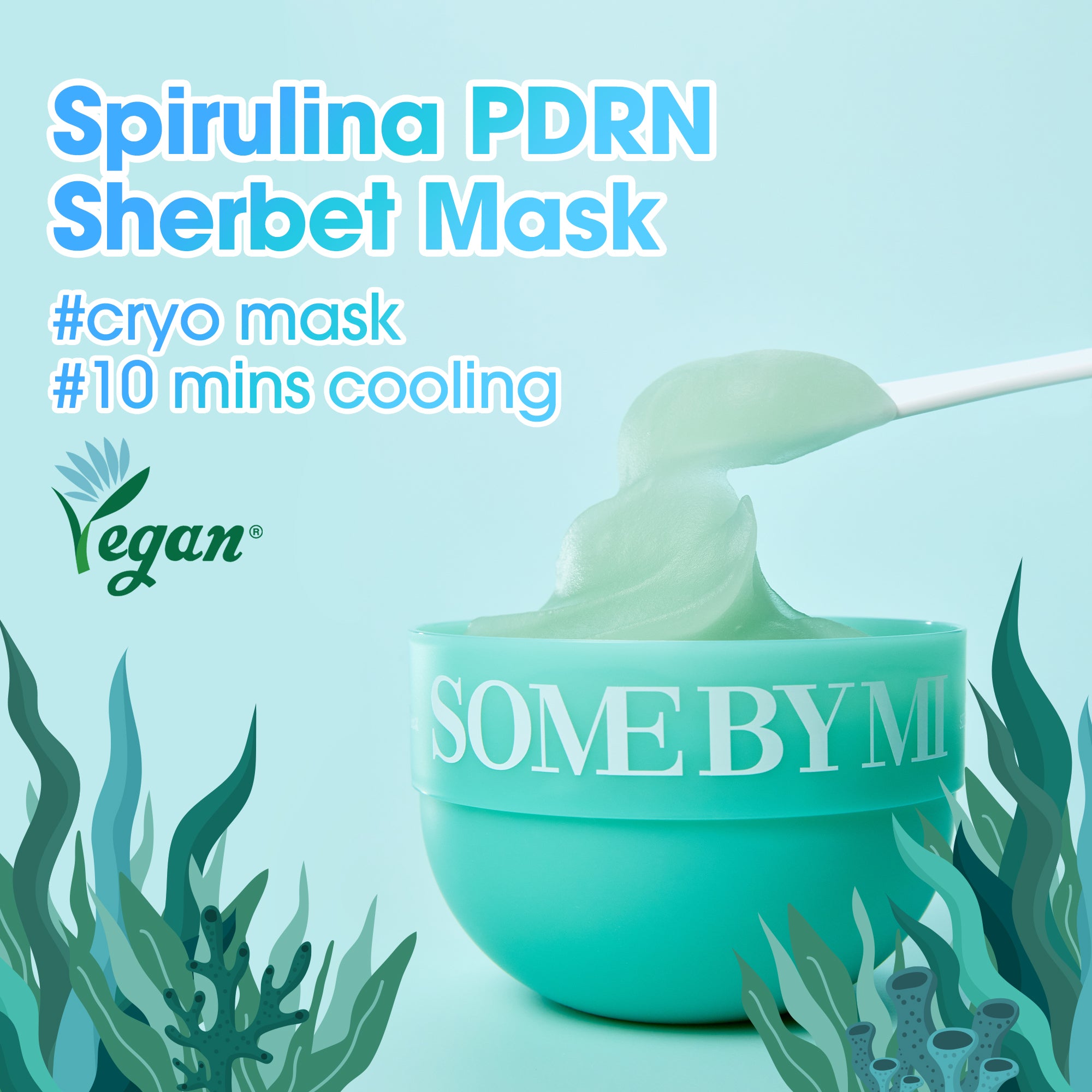 Some By Mi Spirulina PDRN Soothing Sherbert Mask (10pcs) - Olive Kollection