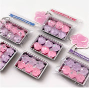 Sparkly Pastel Squishy Jelly Keyring – Fidget Pop Out Series 1 pc