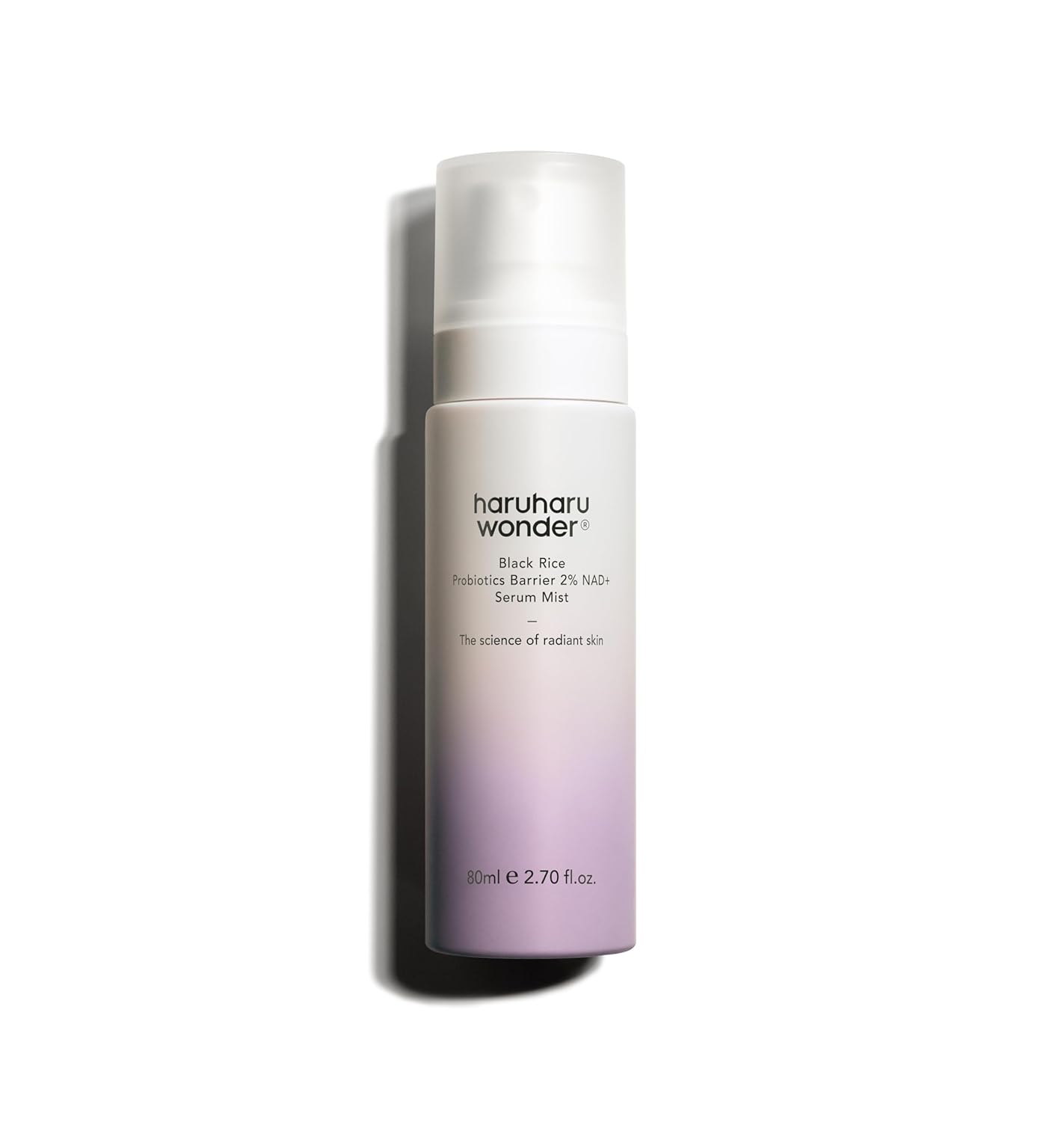  Haruharu Wonder Black Rice Probiotics 2% NAD+ Serum Mist – 5 ceramides Galactomyces Bifida ferment fragrance-free $22