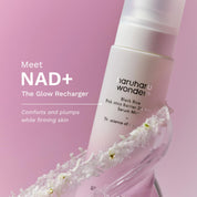 Haruharu NAD+ Mist how to use – shake well close eyes spritz face neck primer midday refresh skin flooding layer