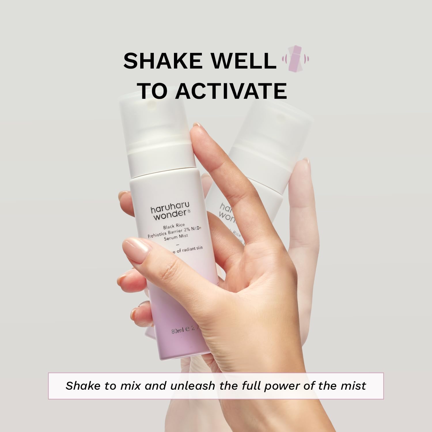 Haruharu Wonder NAD+ Mist primer – before makeup even radiant skin fragrance-free lightweight creamy mist K-beauty