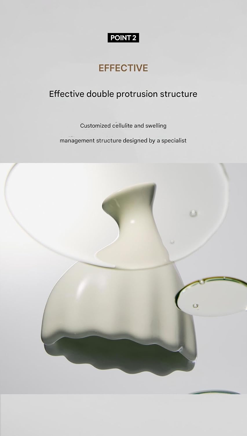 HealGrids ceramic body gua sha stands upright to dry