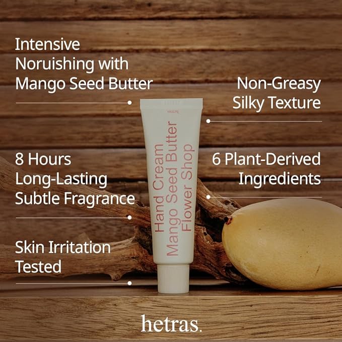 hetras Perfumed Mango Seed Butter Hand Cream (5 types) - Olive Kollection
