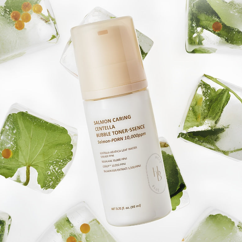 Heveblue Bubble Toner-Ssence centella leaf water 519,400ppm