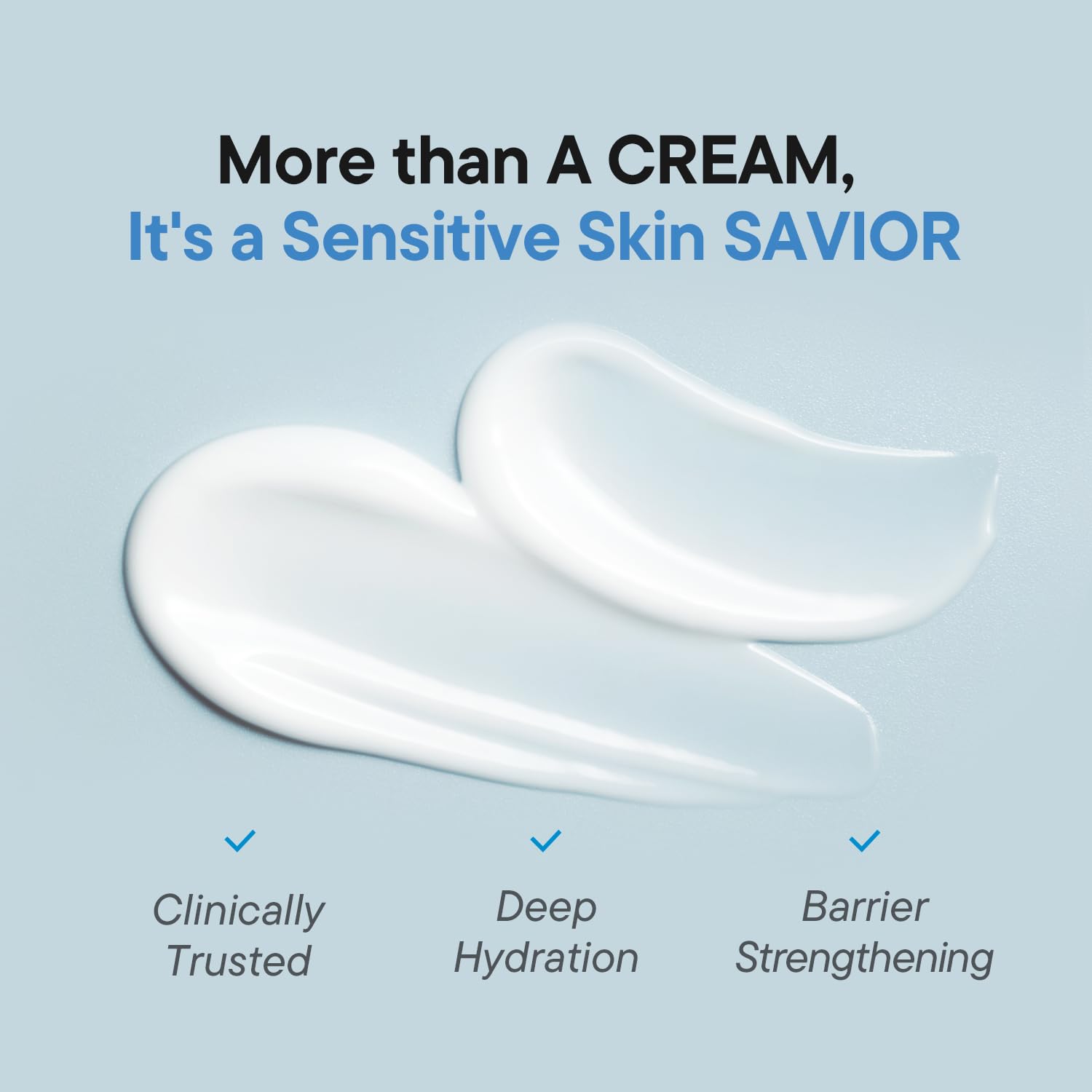 iUNIK Beta-Glucan 3X Cream texture – rich yet lightweight fast-absorbing non-greasy no breakouts dry flaky winter-damaged skin