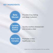iUNIK Beta-Glucan Moisture Cream red fruit complex – plum pomegranate raspberry strawberry peach antioxidant brightening barrier repair