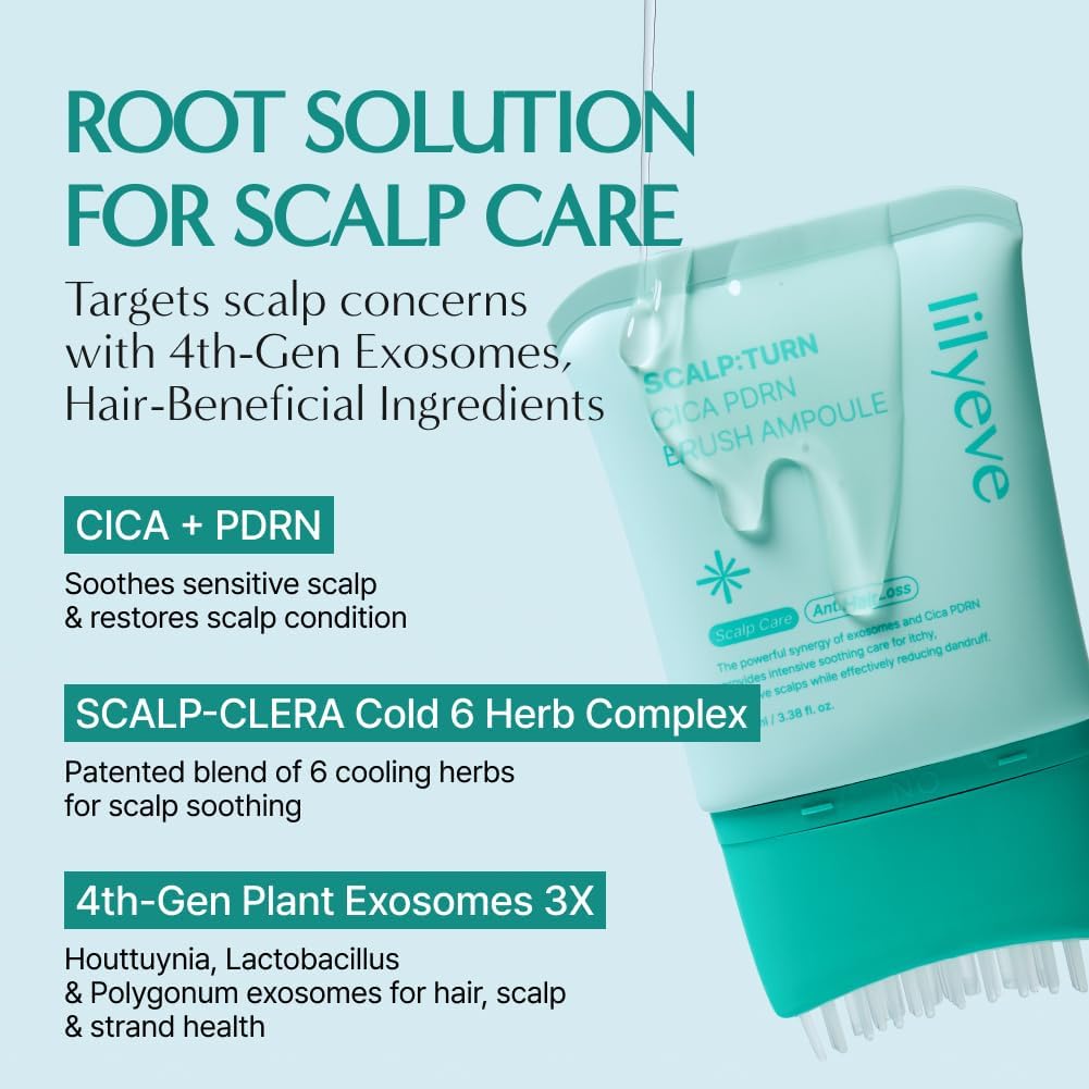 Lilyeve Scalp: Turn Cica PDRN Brush Ampoule