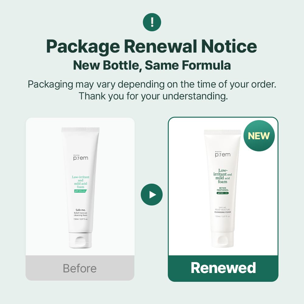 make p:rem Safe Me Relief Moisture Cleansing Foam