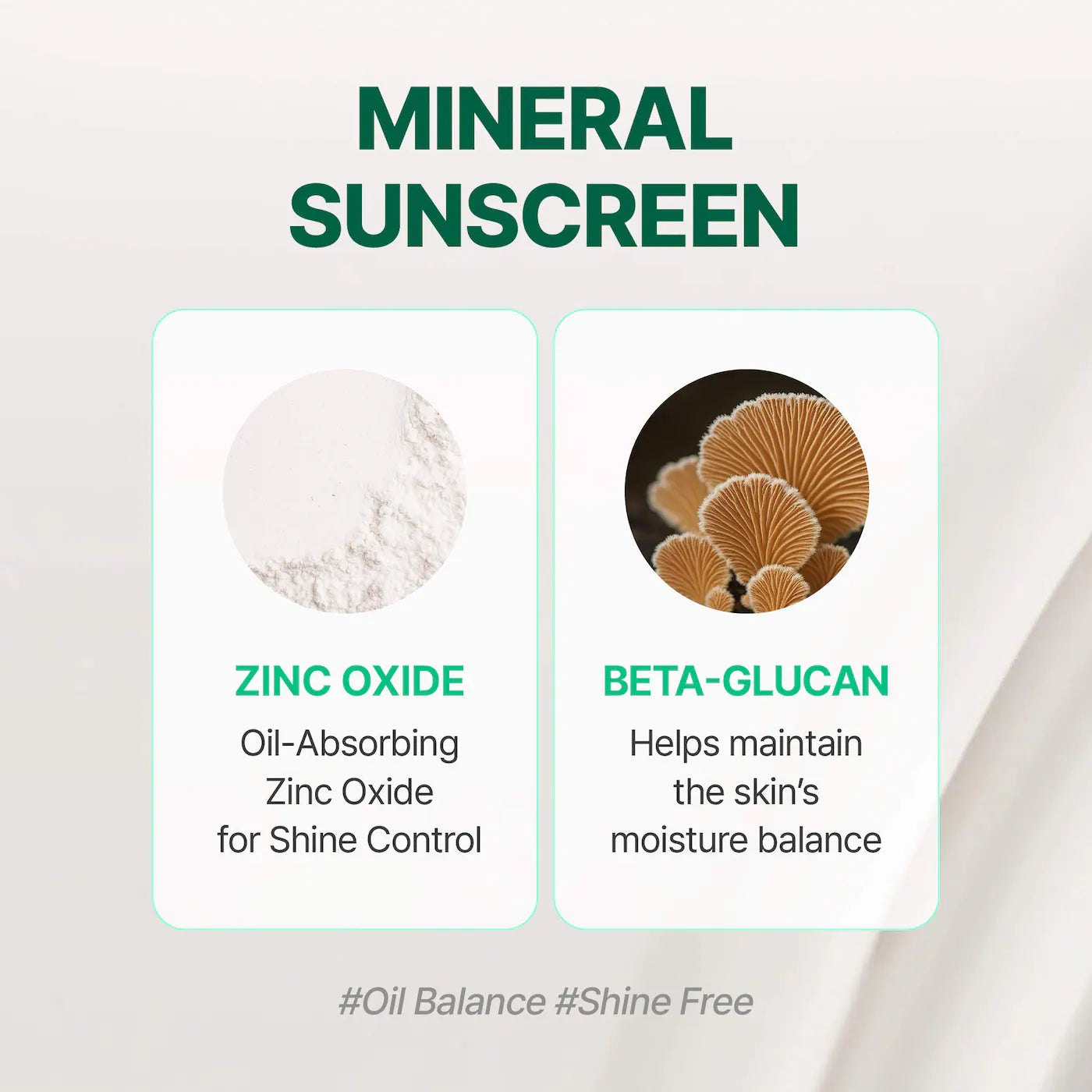 Make P:rem Mineral Sunscreen matte finish – oil control no visible shine balanced natural skin-like Korean SPF 50
