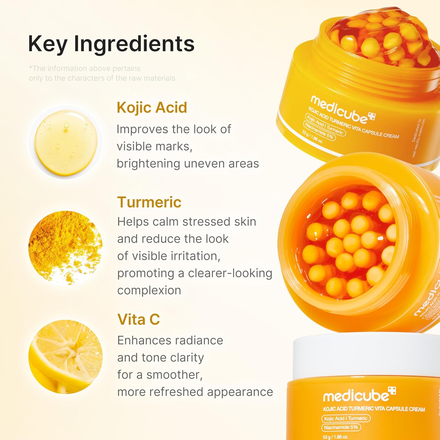 Medicube Capsule Cream Retinol Caffeine 3 peptides – Acetyl Hexapeptide-8 GHK-Cu Palmitoyl Pentapeptide-4 firm cell turnover PM only
