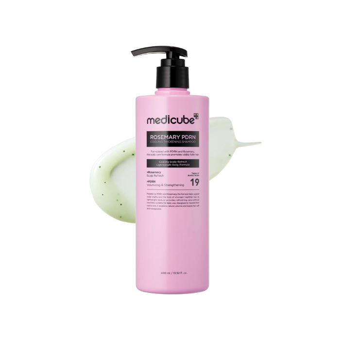 Medicube Rosemary PDRN Clarifying Thickening Shampoo 400ml – Korean scalp shampoo AHA BHA PHA caffeine sulfate-free has fragrance $24
