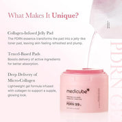 Medicube PDRN Pink Collagen Toning Gel Toner Pad