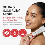 Medicube 3H Relief Cream key ingredients – Guaiazulene Madecassoside Centella Niacinamide Ceramide NP Panthenol HA Allantoin