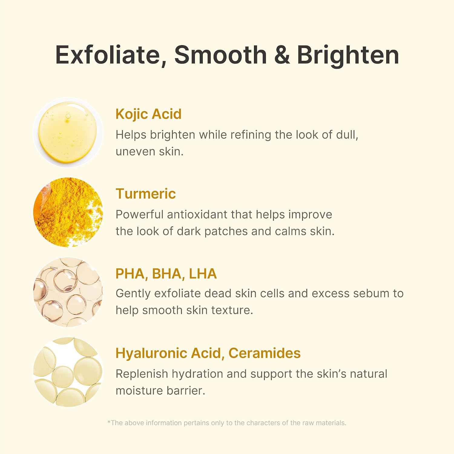 Medicube Body Peel Shot key ingredients – Kojic Acid 300ppm Turmeric 500ppm triple acid Niacinamide Vitamin C B12 Korean