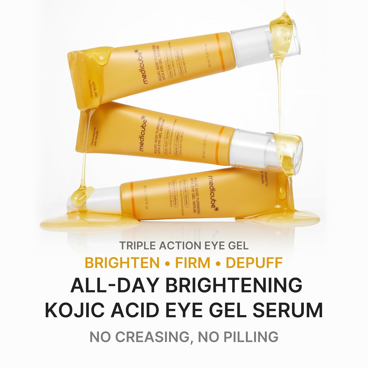Medicube Kojic Acid Turmeric Eye Serum brightening – Kojic Acid Turmeric Vitamin C Vitamin B12 dark circles under-eye tone brightening