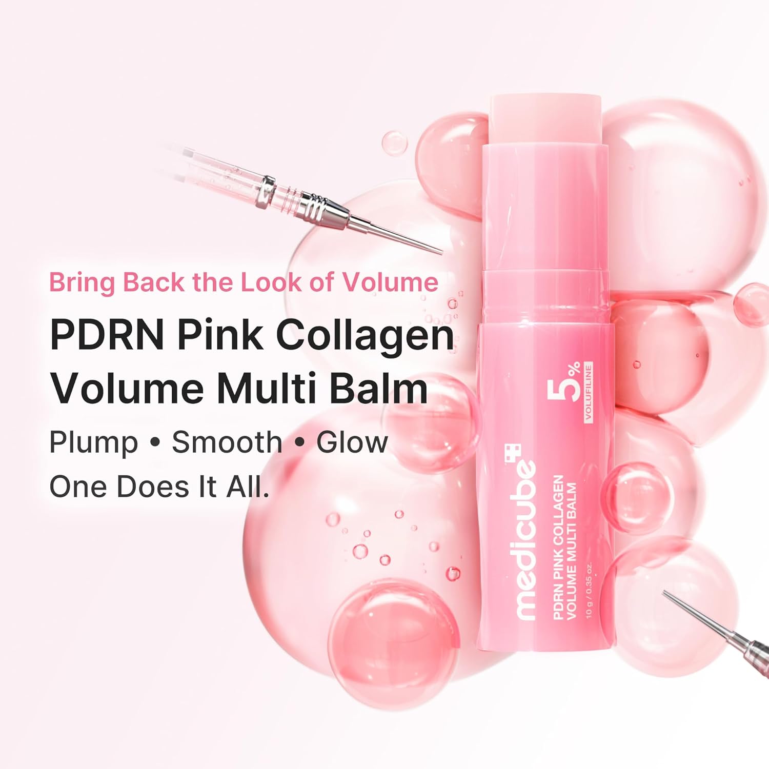 Medicube PDRN Pink Multi Balm Volufiline 5% – Sederma France filler-like plumping lipogenesis dermis without injections 200Da collagen
