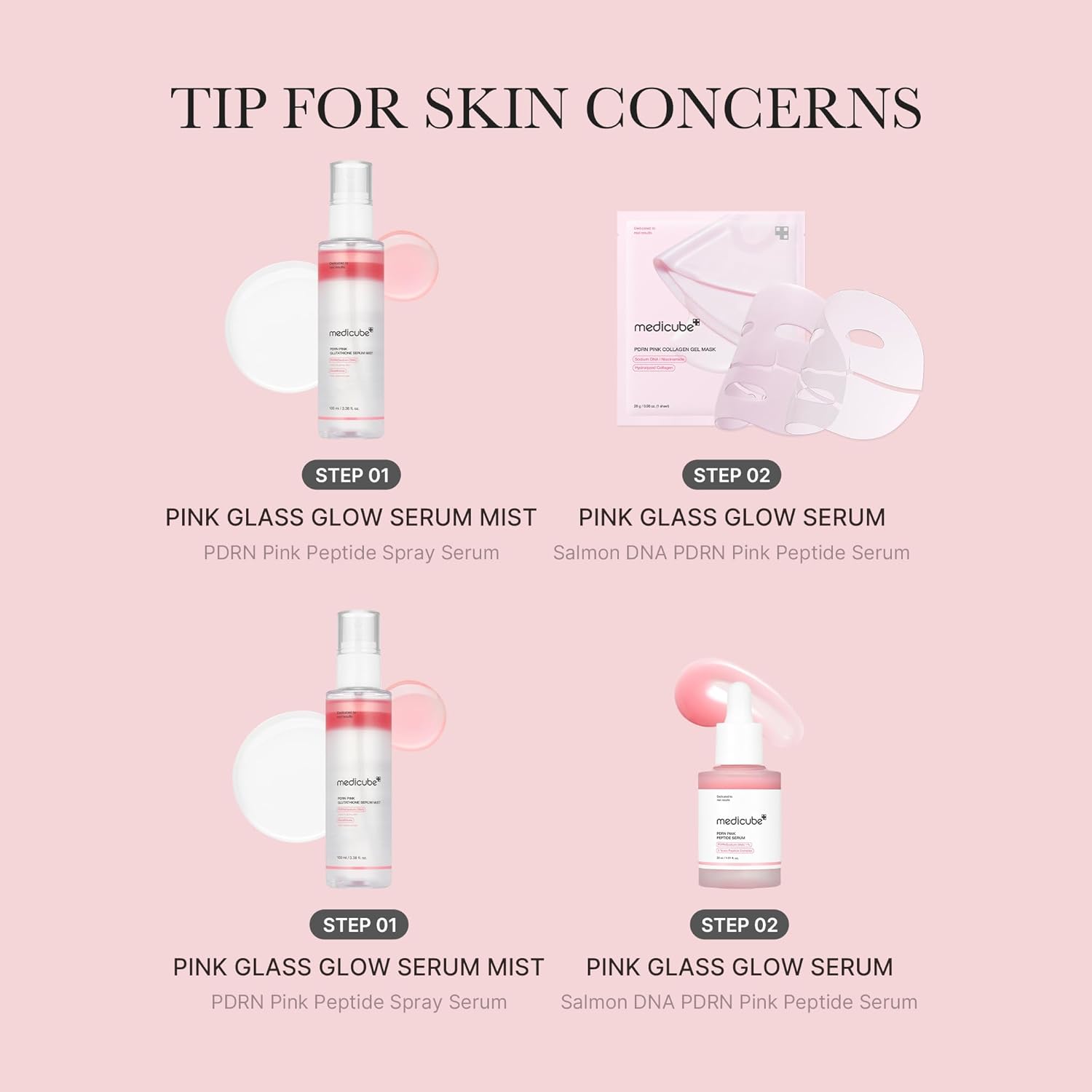Medicube PDRN Pink Glutathione Serum Mist Medicube PDRN Pink Glutathione Serum Mist