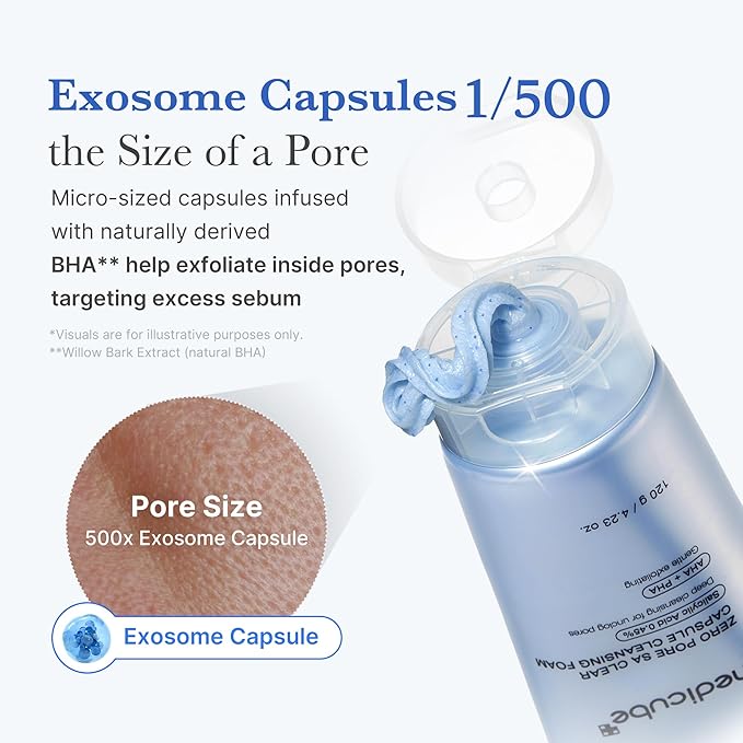 Medicube Zero Pore SA Clear Capsule Cleansing Foam 120ml – Korean