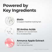 moev Anucatin Hair Perfume fine mist sprayed on hair